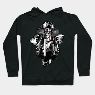 Dark Skull Wings Biker Style Top With Motif Hoodie